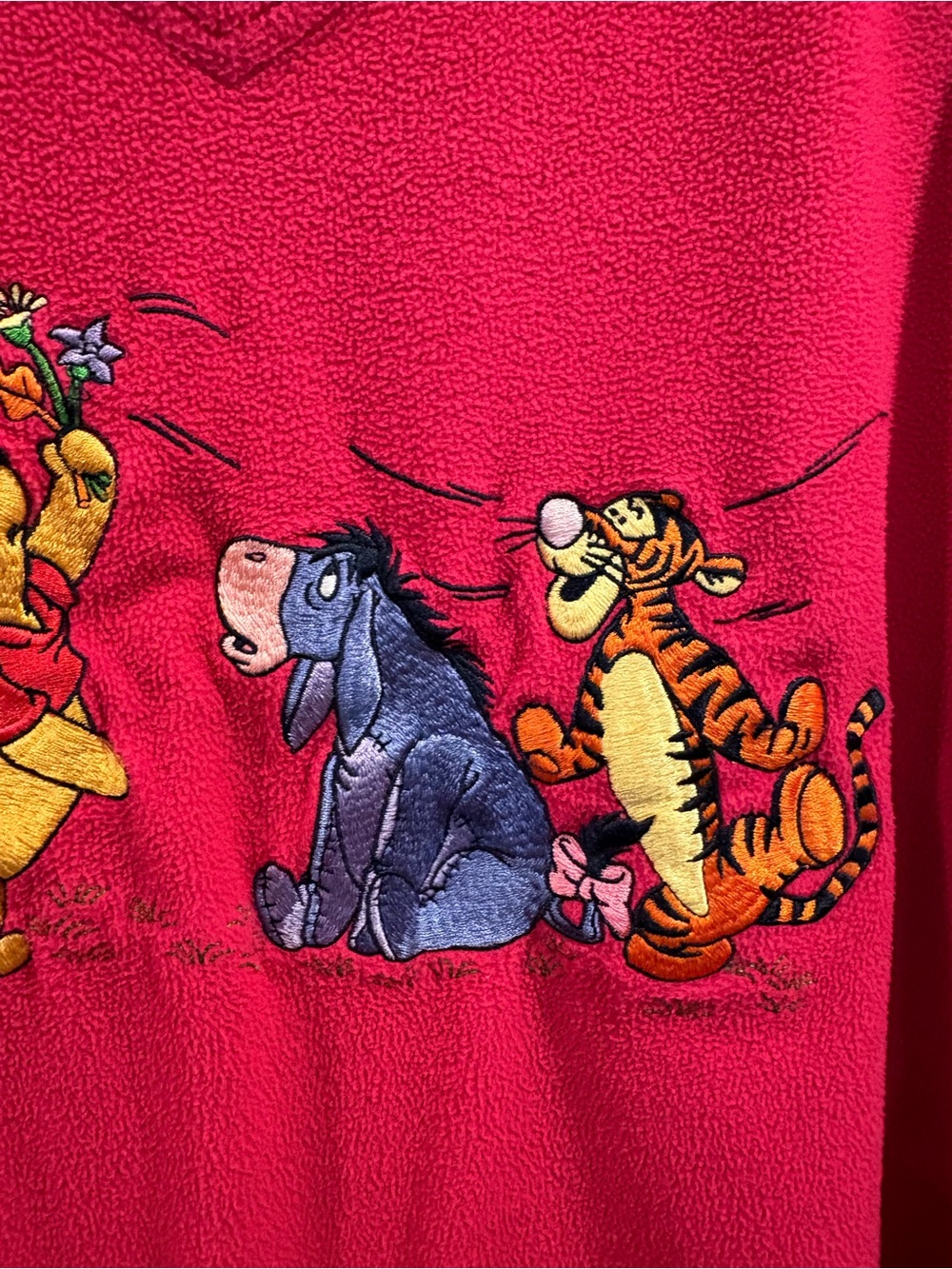 vintage Disney Store Winnie the Pooh fleece pullover sweater women’s size large - Picture 11 of 15